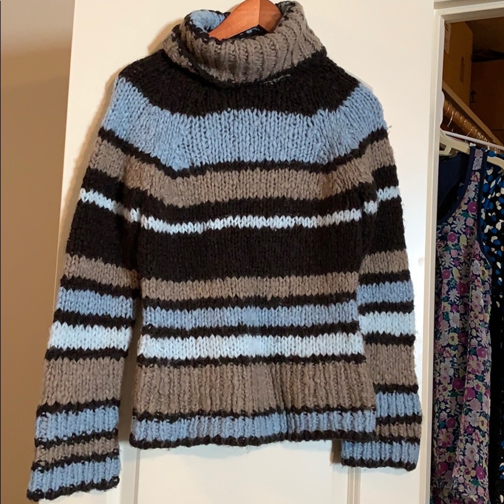 Striped chunky sweater